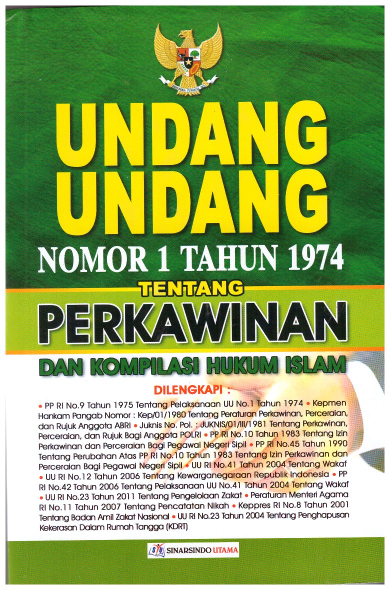 UNDANG-UNDANG NOMOR 1 TAHUN 1974 TENTANG PERKAWINAN