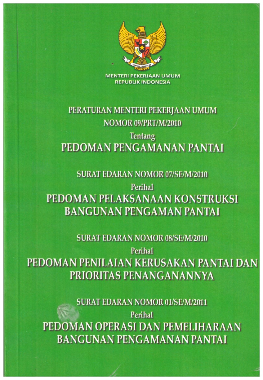 PERATURAN MENTERI PEKERJAAN UMUM NOMOR 09/PRT/M/2010